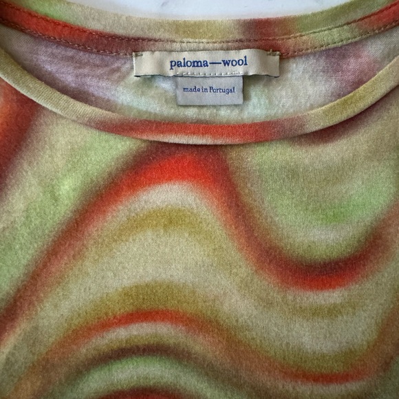 Paloma Wool Dilema Shirt Size Small swirl colorful - Picture 5 of 7